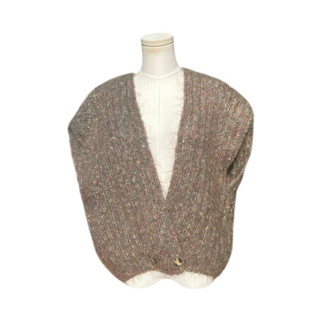 Vintage Linda Allard for Ellen Tracy Sweater Vest Size *P Mohair Fuzzy